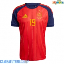 Camisa de time de futebol Espanha Lamine Yamal #19 Replicas 1º Equipamento Mundo 2026 Manga Curta